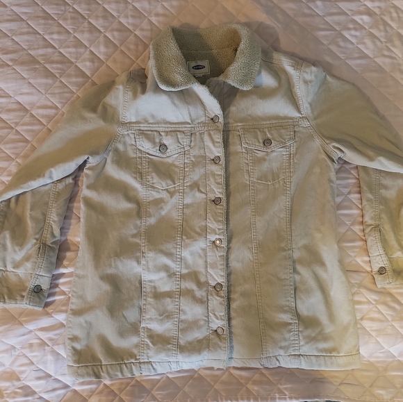 Old Navy Vintage Corduroy Sherpa Jacket - Picture 2 of 16